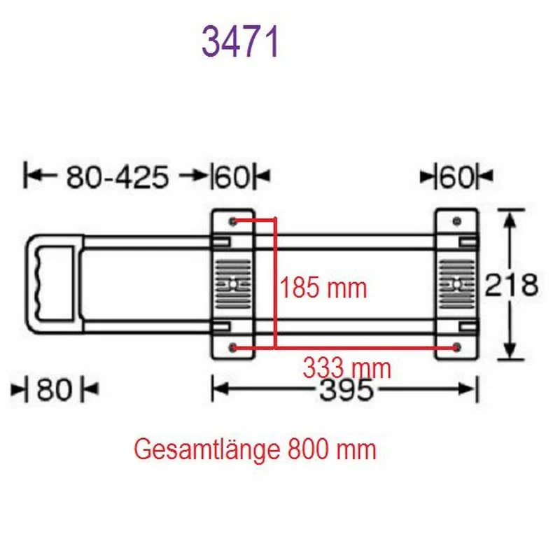 ADAM HALL 3471 ASA TELESCOPICA PARA TROLLEY 1 EXTENSION - Image 3