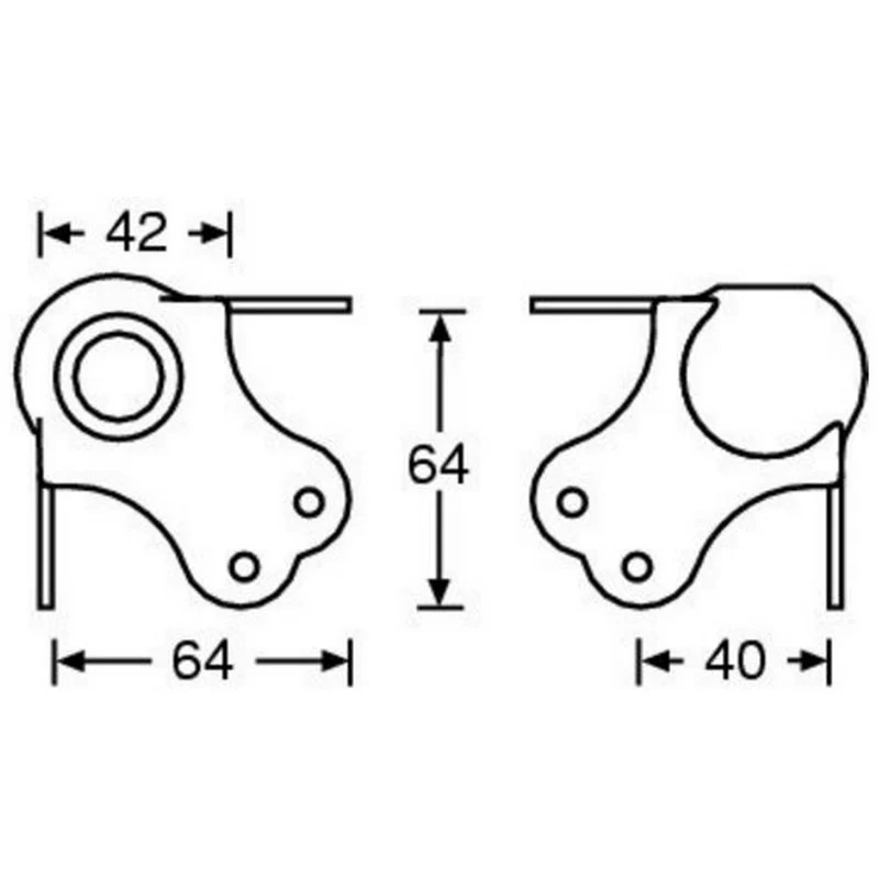 ADAM HALL 4102 CANTONERA DE BOLA GRANDE APILABLE 3 PATAS - Image 2