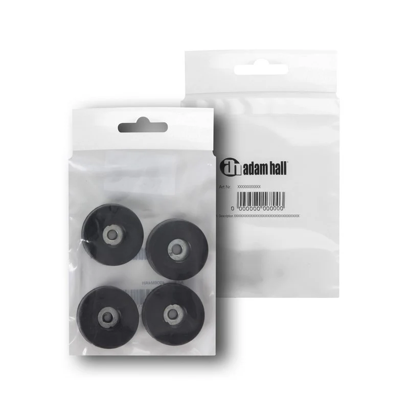 ADAM HALL 4906M4AH PACK DE 4 PIES DE GOMA 38X10MM - Image 2