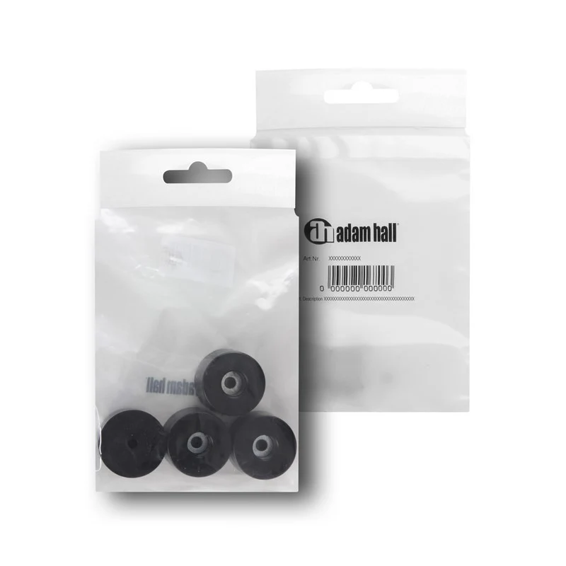 ADAM HALL 4911M4AH PACK 4 PIES DE GOMA 38X25MM - Image 2