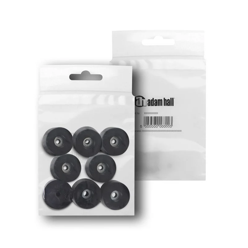ADAM HALL 4911M8AH PACK DE 8 PIES DE GOMA DE 38X25MM - Image 2