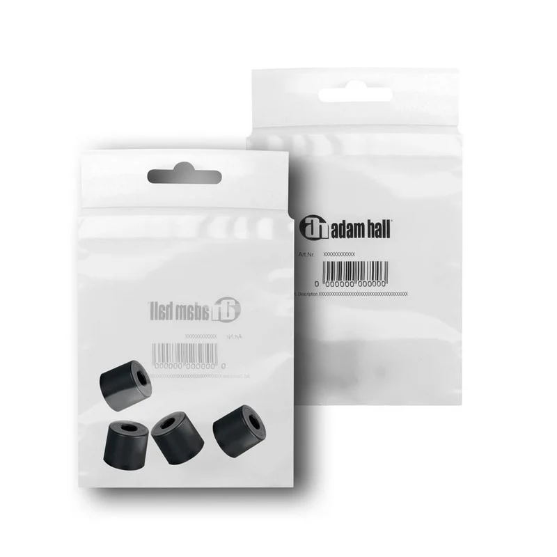 ADAM HALL 4913M4AH PACK DE 4 PIES DE GOMA DE 38X33MM - Image 2