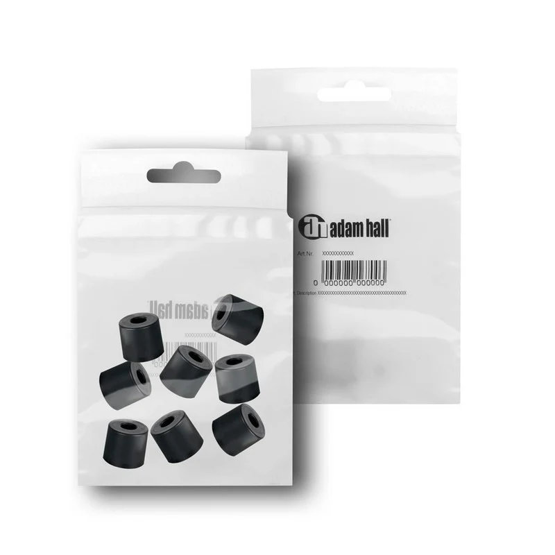 ADAM HALL 4913M8AH PACK DE 8 PIES DE GOMA DE 38X33MM - Image 2
