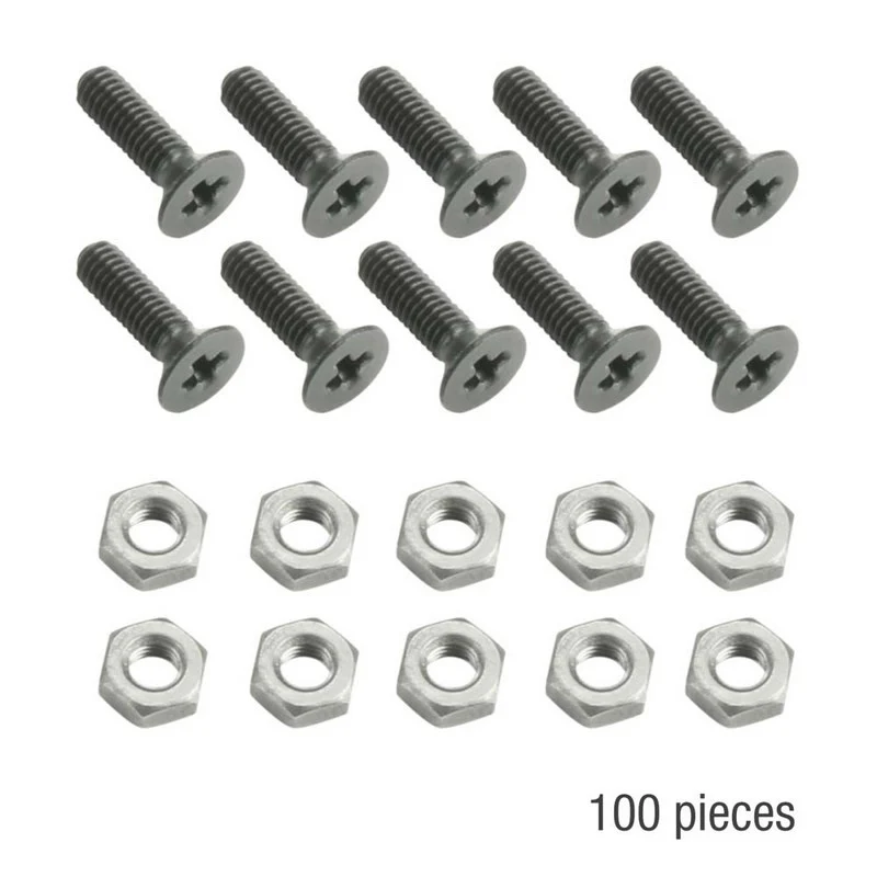 ADAM HALL 5420BLKM100AH BOLSA DE 100 TORNILLO ESTRELLA M3X10 NEGROS