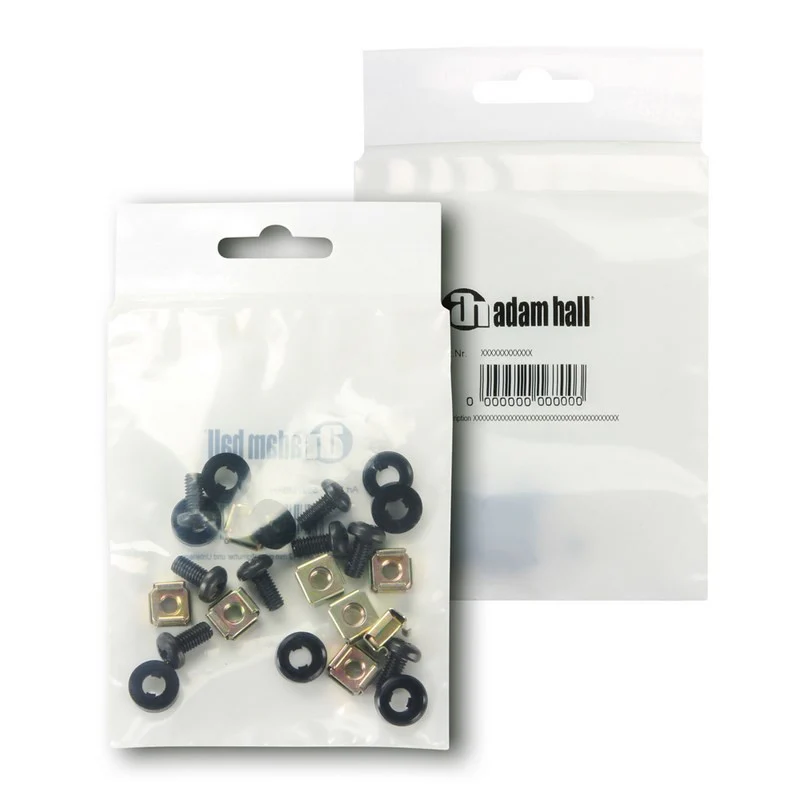 ADAM HALL 5927M8AH BOLSA DE 8 TORNILLOS M6 X 12 MM CON TUERCAS ENJAULADAS Y ARANDELAS - Image 2