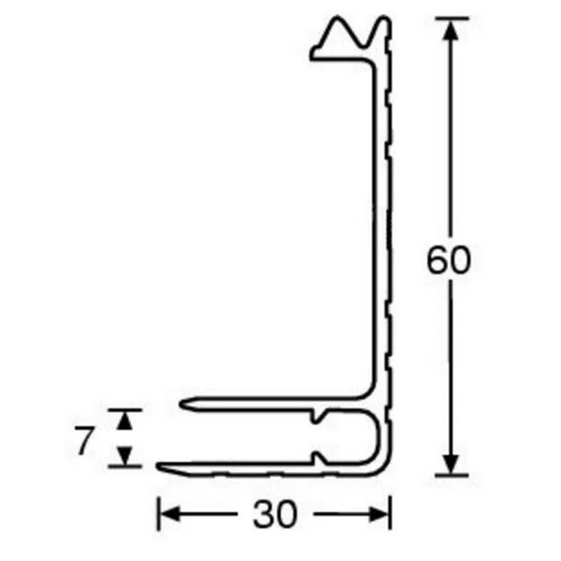 ADAM HALL 6122 PERFIL BASEMAKERDE ALUMINIO PARA 7MM - Image 2