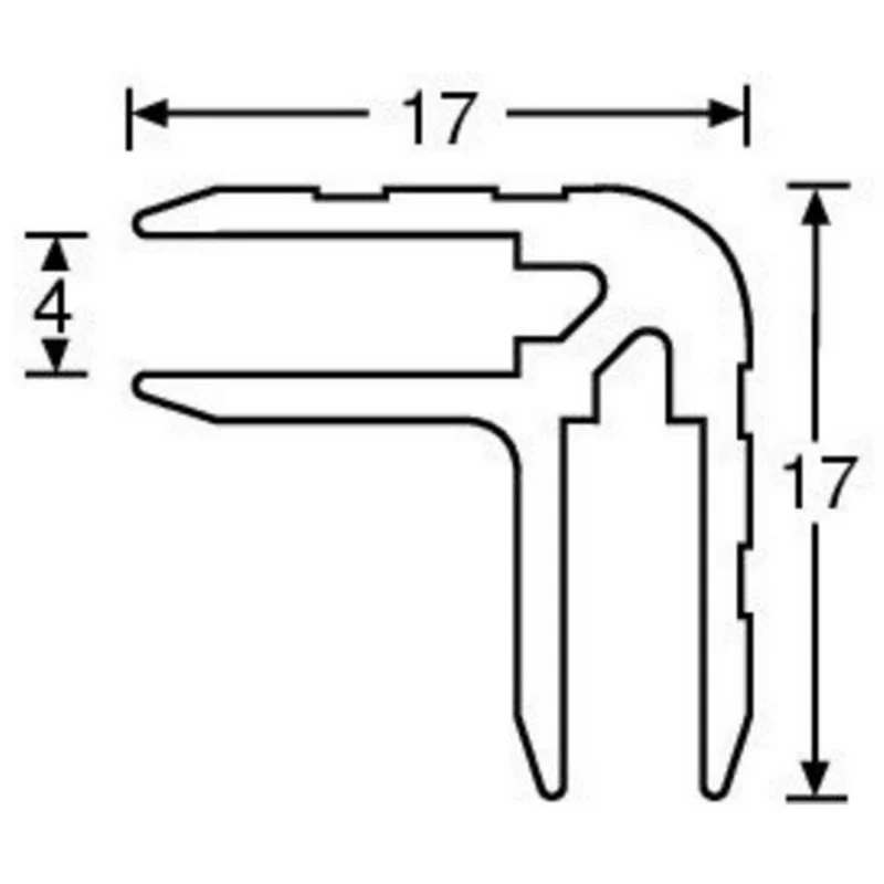 ADAM HALL 6136 PERFIL CASEMAKERDE ALUMINIO PARA 4MM - Image 2
