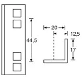 ADAM HALL 6150 PERFIL DE RACK EN ALUMINIO PERFORACION ESTANDAR - Image 2