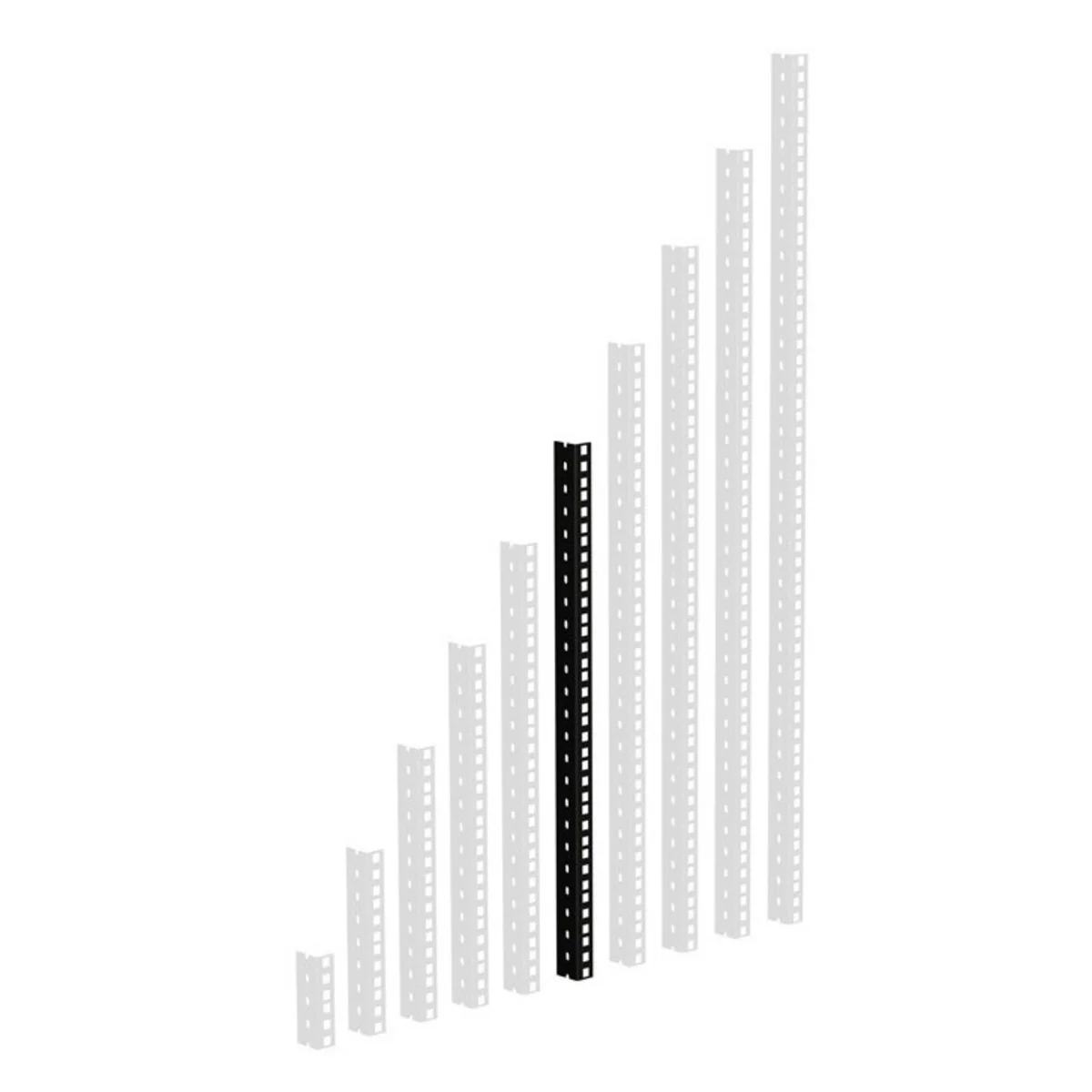 ADAM HALL 61535B12 PERFIL DE RACK DE ALTA RESISTENCIA NEGRO 12U - Image 3
