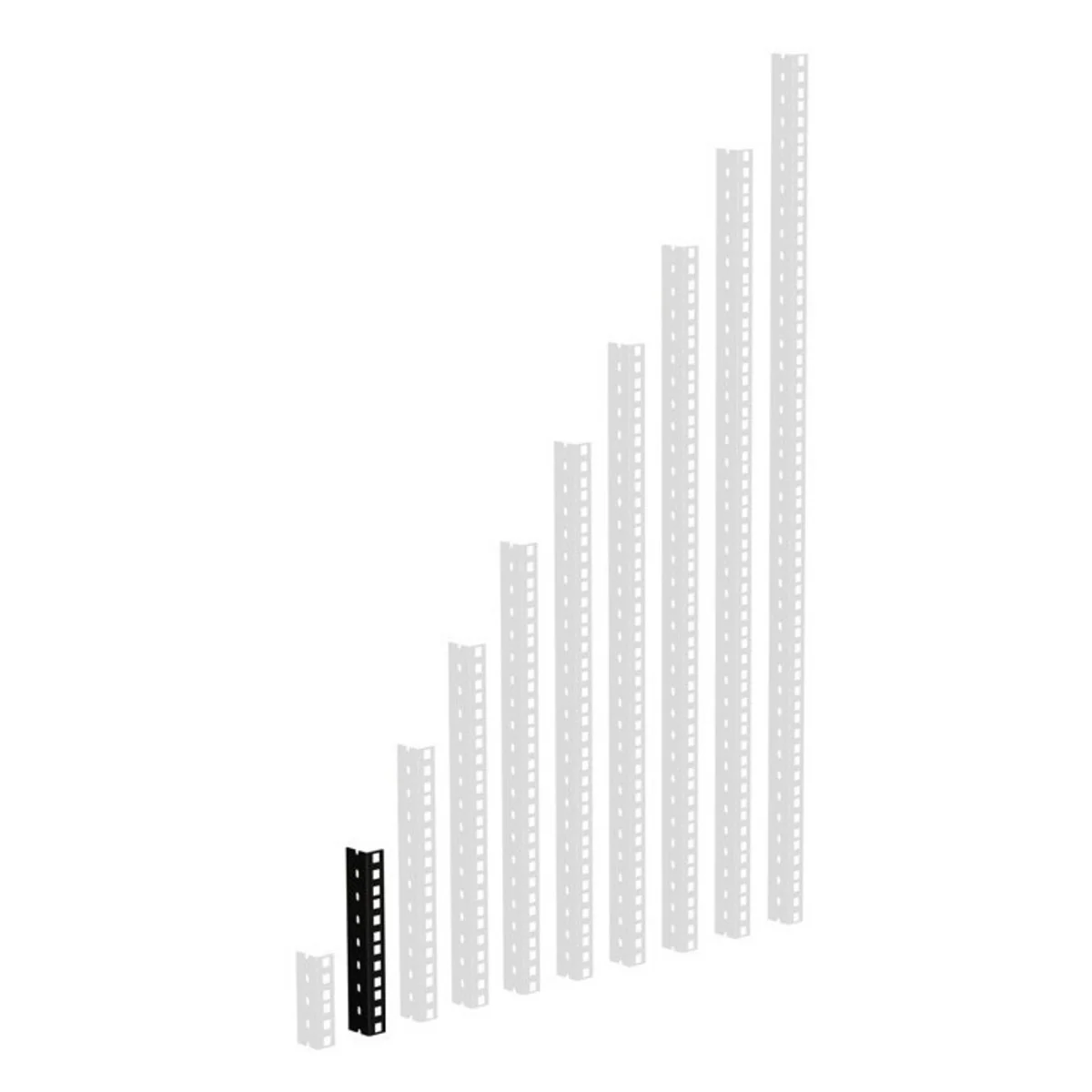 ADAM HALL 61535B4 PERFIL DE RACK DE ALTA RESISTENCIA NEGRO 4U - Image 2