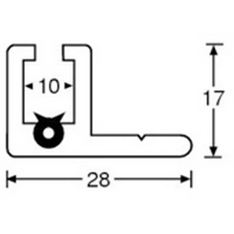ADAM HALL 6169 PERFIL DE RACK EN ALUMINIO PARA PARTE POSTERIOR DE RACKS - Image 2