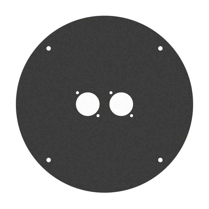 ADAM HALL 70225D2 PLACA FRONTAL PARA ENROLLADOR 70225 CON 2 ORIFICIOS TIPO D