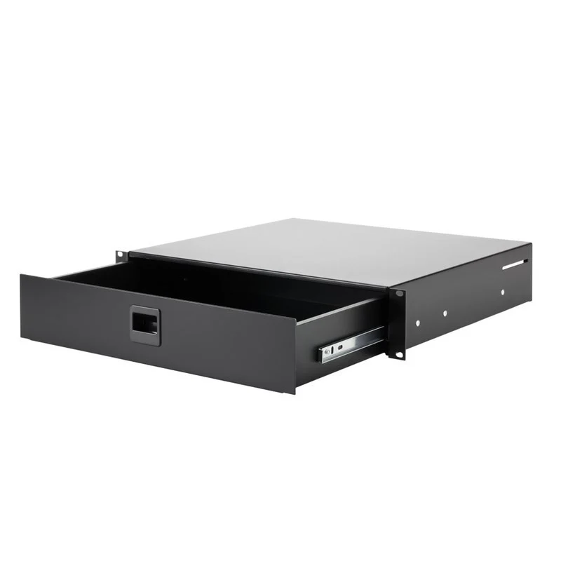 ADAM HALL 87402E CAJON DE RAILES PARA RACK 19 2U CON PESTILLO ACERO ECONOMICO - Image 2