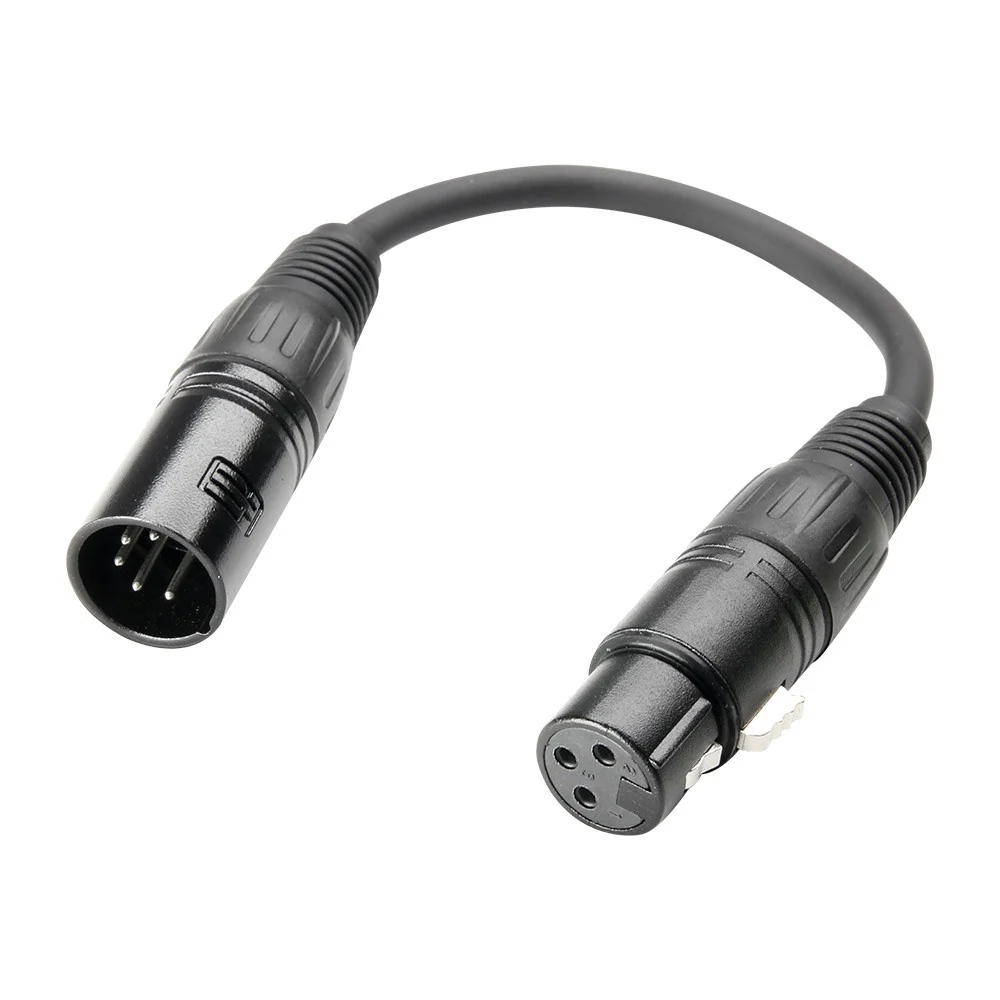 ADAM HALL K3DGF0020 CABLE DMX DE XLR 5 PINS MACHO A XLR 3 PINS HEMBRA 20CM
