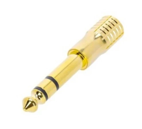 ADAM HALL K4AMF3JM3GOLD ADAPTADOR MINIJACK HEMBRA ESTEREO A JACK MACHO ESTEREO CONECTOR DORADO - Image 2