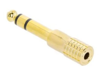 ADAM HALL K4AMF3JM3GOLD ADAPTADOR MINIJACK HEMBRA ESTEREO A JACK MACHO ESTEREO CONECTOR DORADO - Image 3
