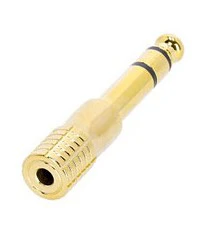 ADAM HALL K4AMF3JM3GOLD ADAPTADOR MINIJACK HEMBRA ESTEREO A JACK MACHO ESTEREO CONECTOR DORADO - Image 5