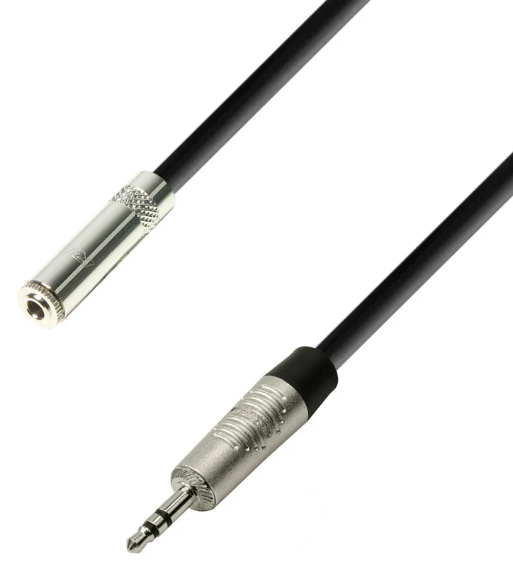 ADAM HALL K4BYW0300 CABLE EXTENSION AURICULARES MINIJACK HEMBRA A MINIJACK ESTEREO 3 METROS