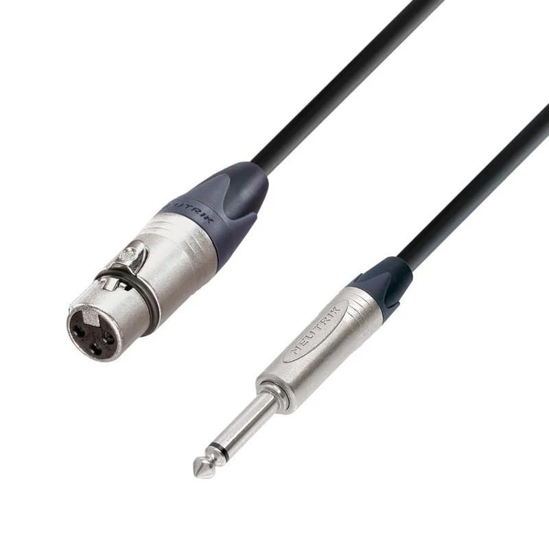 ADAM HALL K5MFP0150 5 STAR CABLE MICROFONO XLR HEMBRA JACK MONO 1.5 METROS