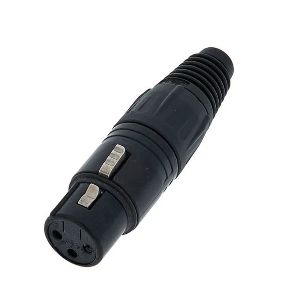 ADAM HALL NC3FXBAG XKR CONECTOR NEUTRIK 3 PINS CABLE HEMBRA NEGRO