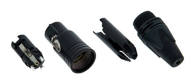 ADAM HALL NC3FXXBAG CONECTOR XLR NEUTRIK 3 PINS CONECTOR HEMBRA NEGRO - Image 3