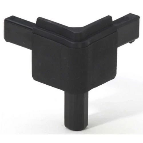 ADAM HALL Q4502MBLK ESQUINA PARA PERFIL DE TAPA MACHO NEGRA