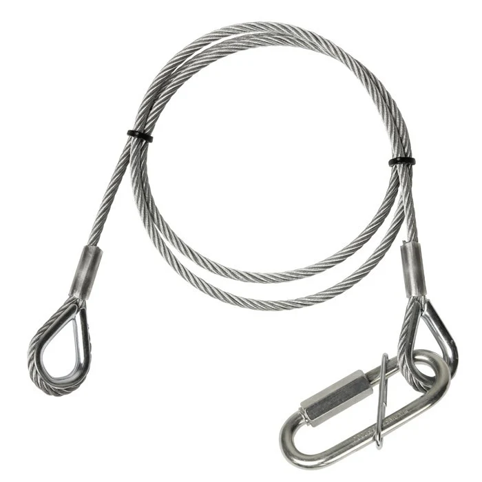 ADAM HALL S45100 CABLE DE SEGURIDAD 4 MM CON MOSQUETON 1 METRO