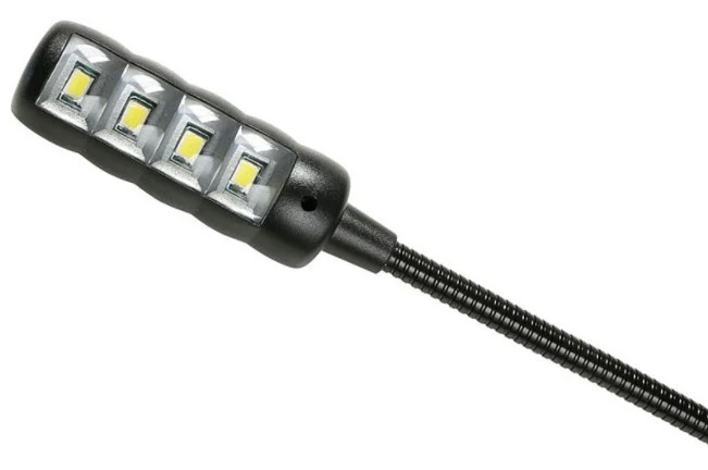 ADAM HALL SLED1ULTRAXLR3 LAMPARA GOOSENECK DE 4 LEDS COB CON CONECTOR XLR - Image 4