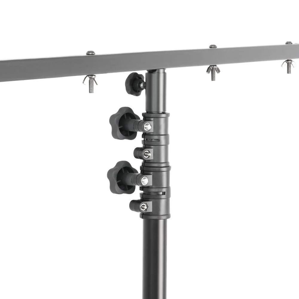 ADAM HALL SLTS09 PIE DE LUCES CON BARRA TRANSVERSAL PARA CARGA MEDIA NEGRO - Image 2