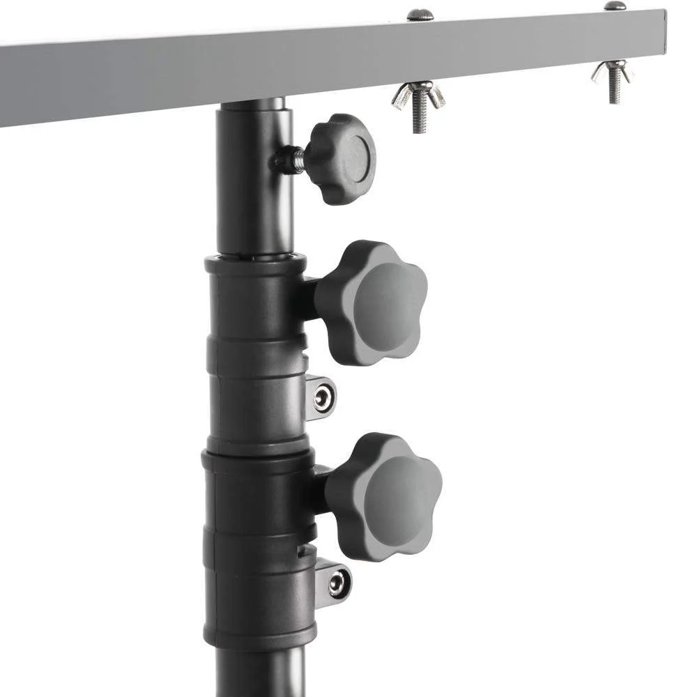 ADAM HALL SLTS09 PIE DE LUCES CON BARRA TRANSVERSAL PARA CARGA MEDIA NEGRO - Image 3