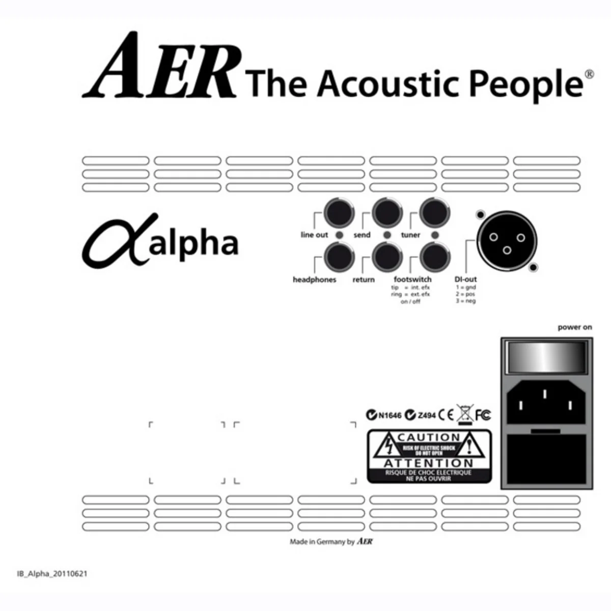 AER ALPHA AMPLIFICADOR GUITARRA ACUSTICA - Image 9
