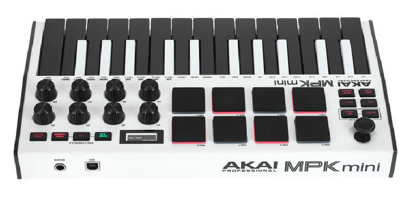 AKAI MPK MINI MK3 WHITE TECLADO CONTROLADOR USB BLANCO - Image 4