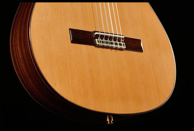 ALHAMBRA 5PCTE2 CON FUNDA 25MM GUITARRA ESPAÑOLA ELECTRIFICADA CUERPO ESTRECHO CEDRO BRILLO - Image 15