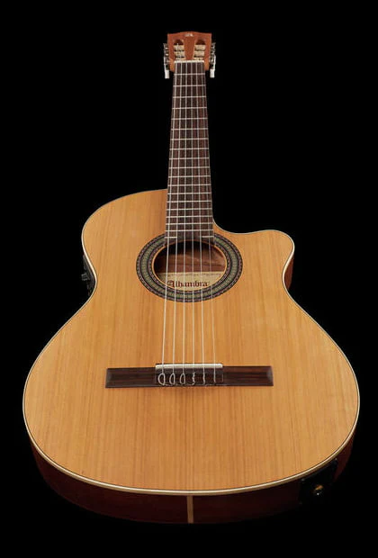 ALHAMBRA Z NATURE CTEZ CON FUNDA GUITARRA ESPAÑOLA ELECTRIFICADA CON CUTAWAY CUERPO ESTRECHO - Image 12
