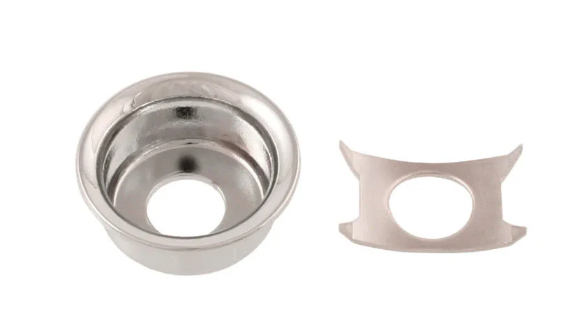 ALL PARTS AP0275001 CUP JACKPLATE FOR TELE WITH CLIP NICKEL