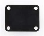 ALL PARTS AP0600003 NECK PLATE STEEL 4 HOLE FOR GUITAR OR BASS BLACK