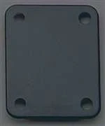ALL PARTS AP0604023 NECK PLATE CUSHION 4 HOLE FOR GUITAR OR BASS BLACK PLASTIC