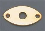 ALL PARTS AP0615002 JACKPLATE FOR EDGE MOUNT - FOOTBALL SHAPED CURVED GOLD