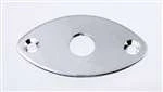 ALL PARTS AP0615010 JACKPLATE FOR EDGE MOUNT - FOOTBALL SHAPED CURVED CHROME