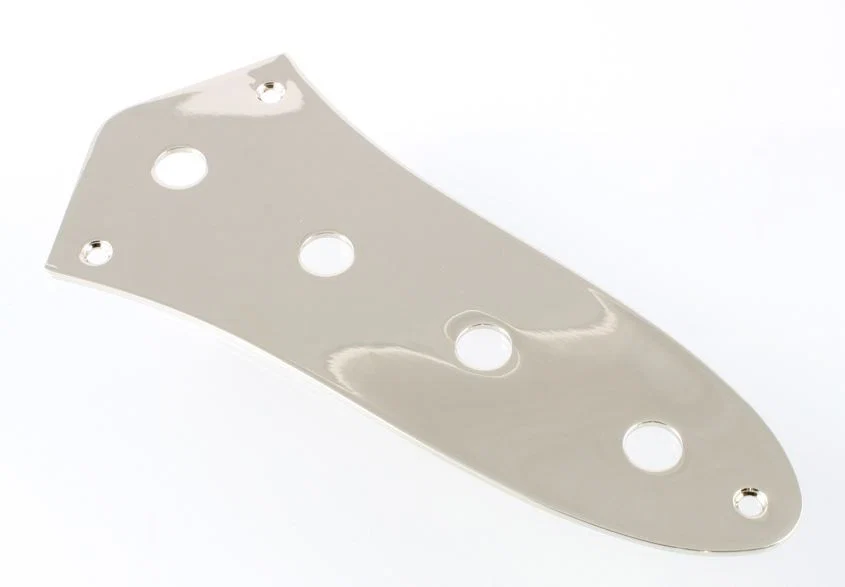 ALL PARTS AP0640001 NICKEL CONTROL PLATE FOR FENDER REG JAZZ BASS REG