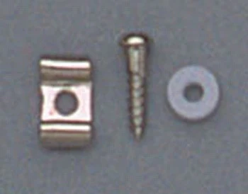 ALL PARTS AP0720001 STRING GUIDES WAVY STYLE WITH SCREWS AND SPACERS FOR GUITAR NICKEL