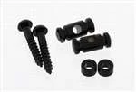 ALL PARTS AP0727003 BARREL STRING GUIDES (2) WITH SCREWS FOR GUITAR BLACK