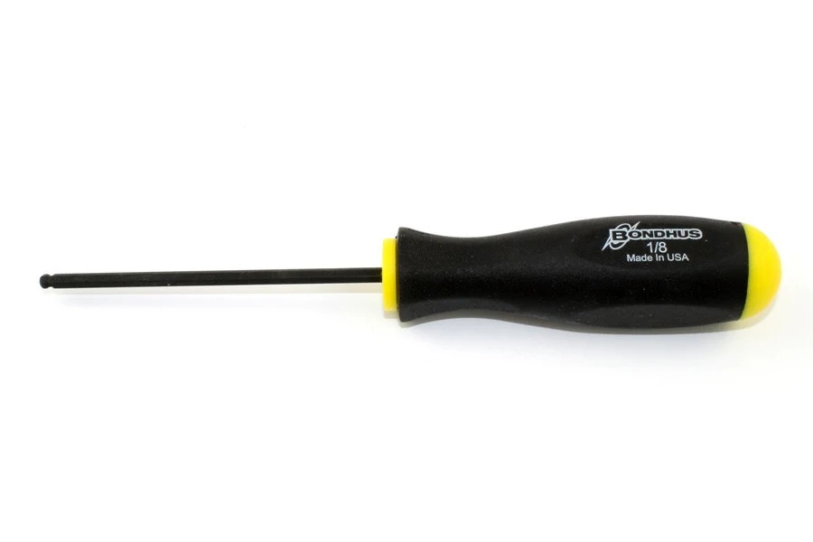 ALL PARTS AW1233000 1/8 ALLEN WRENCH WITH SCREWDRIVER-TYPE HANDLE & BALL END
