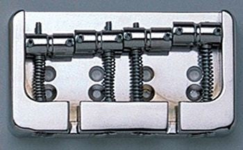 ALL PARTS BB3415010 HIPSHOT TOP LOAD OR THROUGH THE BODY BASS BRIDGE CHROME 2-1/4 STRING SPACING