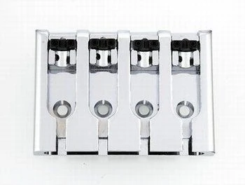 ALL PARTS BB3421010 BASS BRIDGE LOCK-DOWN SADDLES CHROME ADJUSTABLE SPACING 2-1/8 TO 2-5/16