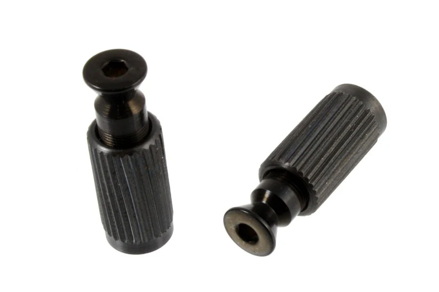 ALL PARTS BP0195003 ANCHOR (2) AND STUD (2) SET FOR MOUNTING LOCKING TREMOLO TO BODY BLACK