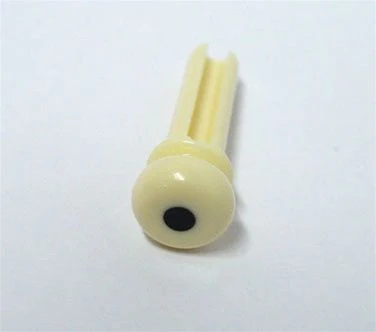ALL PARTS BP0677028 CREAM PLASTIC END PINS FOR ACOUSTIC BASS WITH GROOVE 4 PIECES