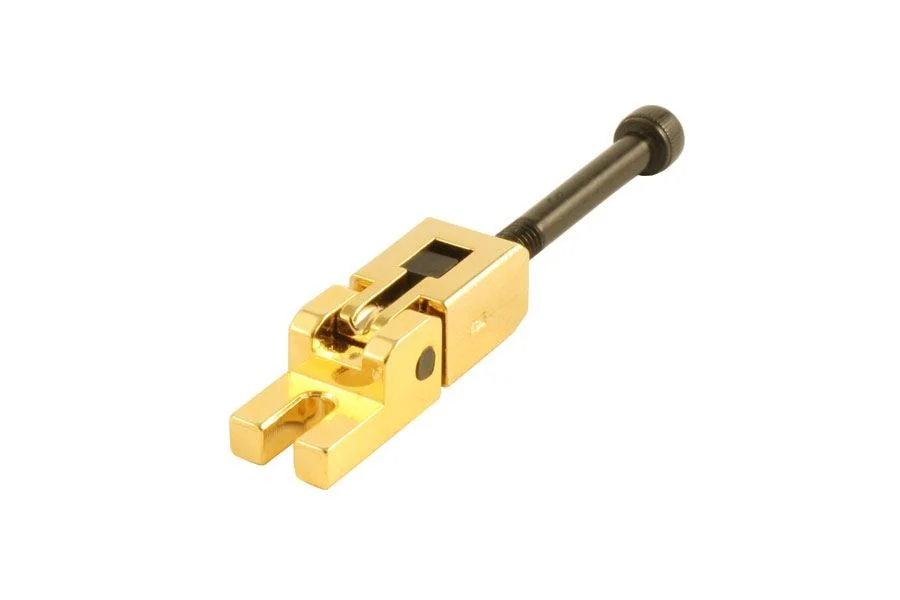ALL PARTS BP0691002 LOW SADDLE FOR LOCKING TREMOLO GOLD WITH SCREW AND BLOCK FOR E STRINGS