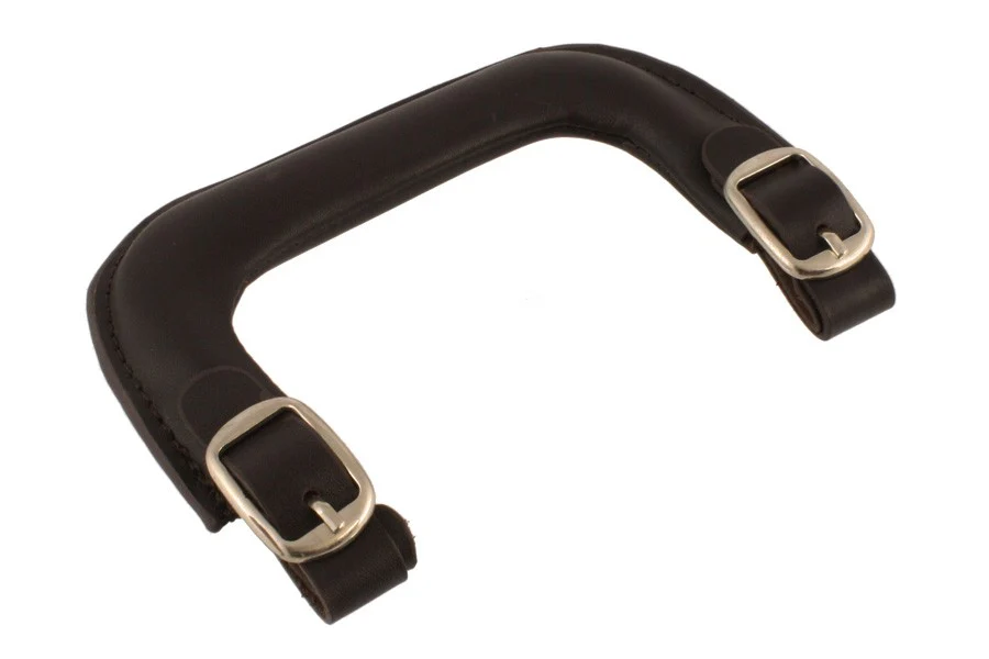 ALL PARTS CP9950036 LEATHER REPLACEMENT HANDLE WITH BUCKLES FOR GUITAR CASE BROWN
