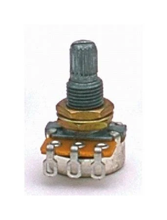 ALL PARTS EP0227000 250K MINI POT LINEAR TAPER SPLIT KNURLED SHAFT WITH NUT & WASHER